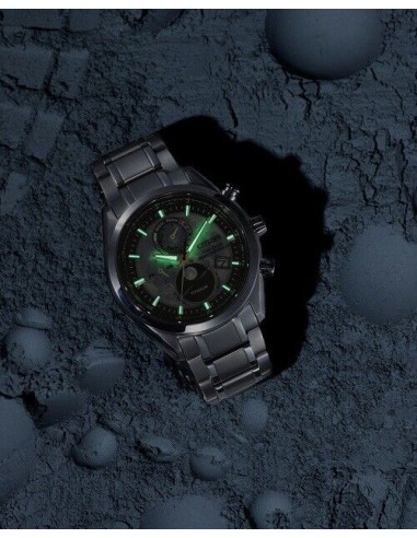 Titanio radio-control Citizen Tsuki-yomi Moon Phase A-T BY1010-57X 43mm Cristal de zafiro anti-reflejo 100m WR