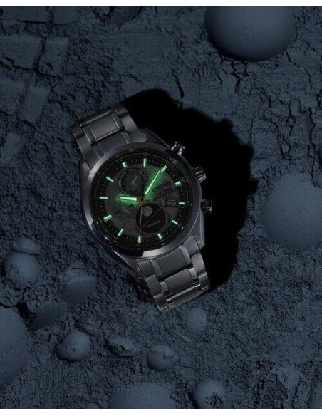Titanio radio-control Citizen Tsuki-yomi Moon Phase A-T BY1010-57X 43mm Cristal de zafiro anti-reflejo 100m WR