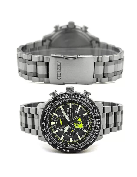 aviador hombre radiocontrol Citizen Promaster Sky GeoTrekk BY3006-53E JDM 46mm 200m WR cristal de zafiro