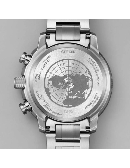 aviador hombre radiocontrol Citizen Promaster Sky GeoTrekk BY3006-53E JDM 46mm 200m WR cristal de zafiro