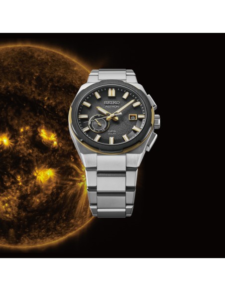 Reloj hombre Titanio GPS Solar Seiko Astron  SSJ026J1 42mm  3X62 100m WR Caja de titanio y aluminio correa de titanio