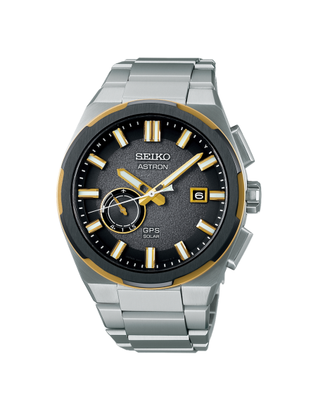 Reloj hombre Titanio GPS Solar Seiko Astron  SSJ026J1 42mm  3X62 100m WR Caja de titanio y aluminio correa de titanio