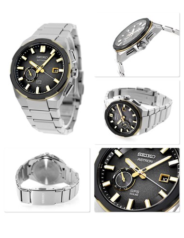 Reloj hombre Titanio GPS Solar Seiko Astron  SSJ026J1 42mm  3X62 100m WR Caja de titanio y aluminio correa de titanio