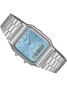 Reloj Casio VINTAGE EDGY AQ-230A-7D unisex dial analógico y digital
