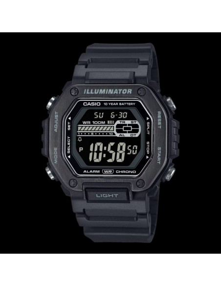 copy of Casio MWD-110H-3AV 100m WR 10 year battery World Time Chronograhp led light quartz digital sport men’s watch