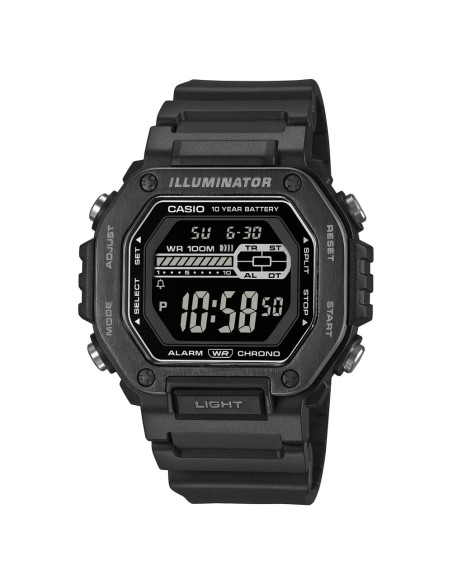 Casio MWD-110H-3AV 100m WR 10 year battery World Time Chronograhp led light quartz digital sport men’s watch