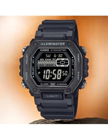 copy of Casio MWD-110H-3AV 100m WR 10 year battery World Time Chronograhp led light quartz digital sport men’s watch
