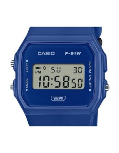 Reloj Casio analogico f-91wb-2a1 correa de resina - alarma 2