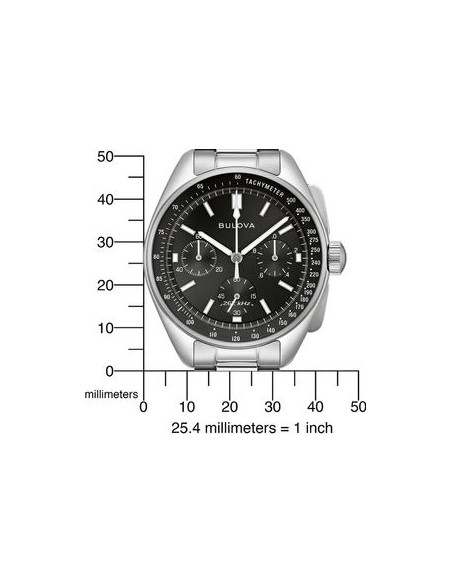 reloj cronógrafo hombre Bulova Apollo Lunar Pilot 96K111 43.5mm 50m WR Edición Especial