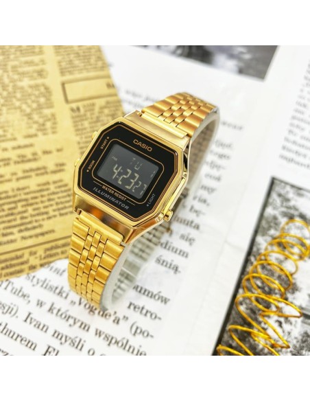 Reloj Casio Digital Mujer LA680WGA-1B water resist - luz led