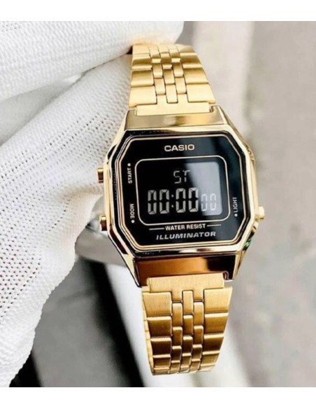 Reloj Casio Digital Mujer LA680WGA-1B water resist - luz led