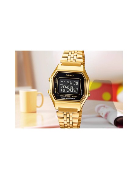 Reloj Casio Digital Mujer LA680WGA-1B water resist - luz led