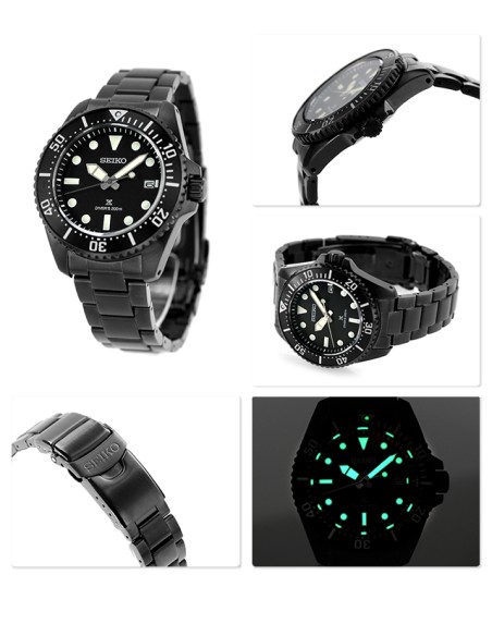 buceo hombre solar Seiko Prospex Scuba SBDJ065 JDM 41mm 200m WR cristal de zafiro