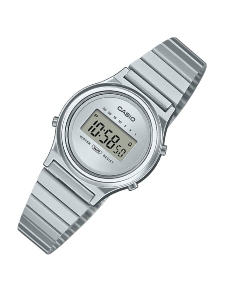 Reloj Casio mujer mini Collection LA700WE-7A correa de acero inoxidable 30.8 × 26.3 × 7.9 mm