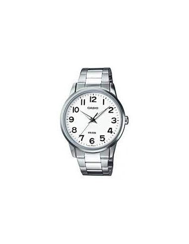 Reloj CAsio analogico Casio MTP-1303D-7B dial blanco correa de acero inoxidable