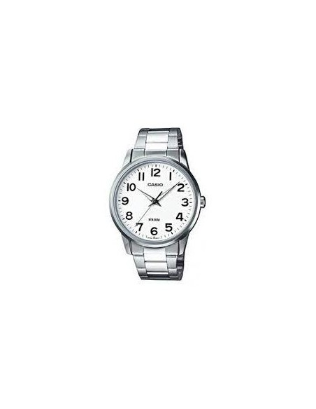 Reloj CAsio analogico Casio MTP-1303D-7B dial blanco correa de acero inoxidable