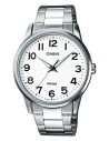 Reloj Casio analogico MTP-1303D-7B dial blanco correa de acero inoxidable 47 mm x 40 mm