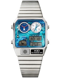 Citizen Detective Conan x Citizen Ana-Digi Temp Kid El Ladrón Fantasma Modelo Reloj Limitado 35x31mm