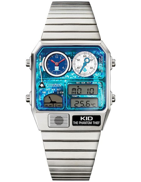 Citizen Detective Conan x Citizen Ana-Digi Temp Kid El Ladrón Fantasma JDM 35x31mm
