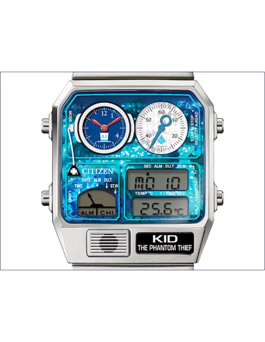 Citizen Detective Conan x Citizen Ana-Digi Temp Kid El Ladrón Fantasma JDM 35x31mm