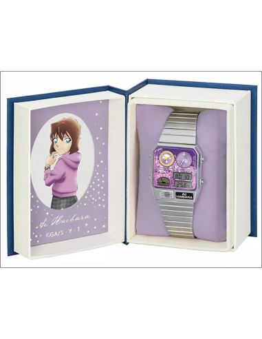 unisex Citizen Detective Conan x Citizen Ana-Digi Temp Ai Haibara Modelo Reloj Limitado 35x31mm JDM
