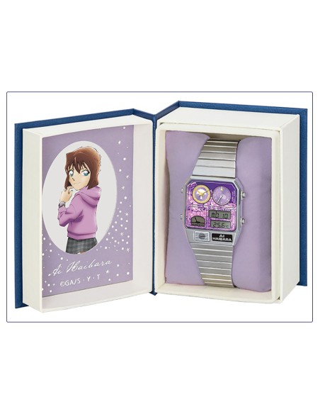 unisex Citizen Detective Conan x Citizen Ana-Digi Temp Ai Haibara Modelo Reloj Limitado 35x31mm JDM