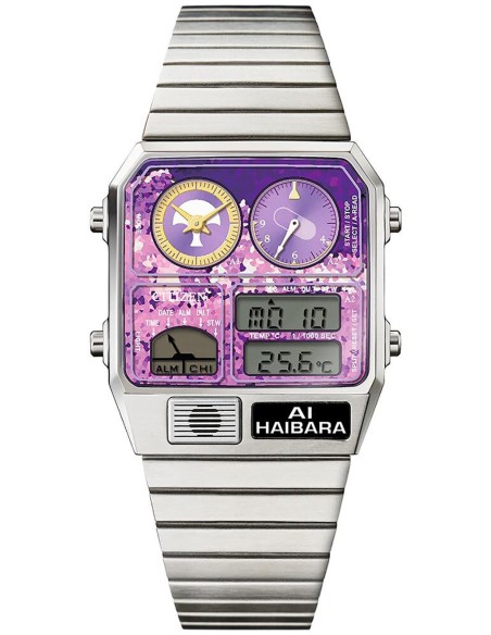 unisex Citizen Detective Conan x Citizen Ana-Digi Temp Ai Haibara Modelo Reloj Limitado 35x31mm JDM