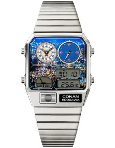 unisex Citizen Detective Conan x Citizen Ana-Digi Temp CONAN EDOGAWA Modelo Reloj Limitado 35x31m