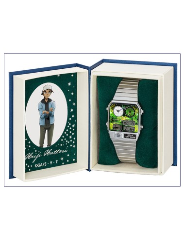 unisex Citizen Detective Conan x Citizen Ana-Digi Temp HEIJI HATTORI  Modelo Reloj Limitado 35x31mm