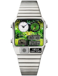 unisex Citizen Detective Conan x Citizen Ana-Digi Temp HEIJI HATTORI  Modelo Reloj Limitado 35x31mm