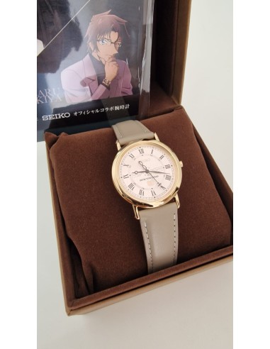 unisex SEIKO Detective Conan SUBARU OKIYA 37,5 x 32,1 x 6,4 mm correa de cuero cuarzo JDM