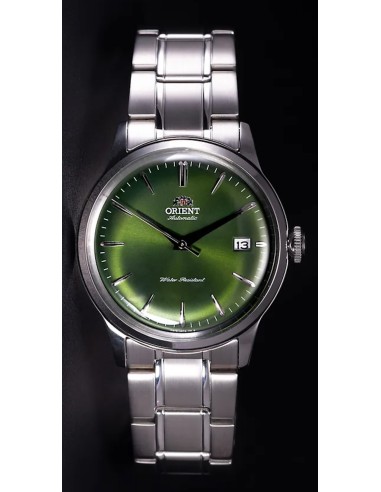 reloj automático hombre Orient Bambino Metal RA-AC0M09E 38.4mm 30m WR correa de acero Hand-Hacking (admite cuerda manual)