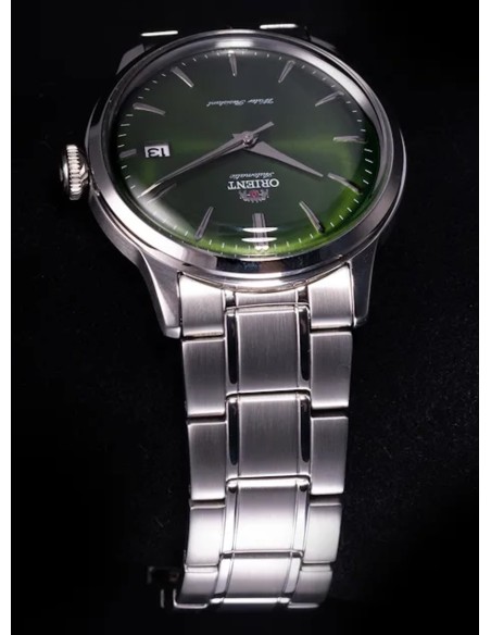 reloj automático hombre Orient Bambino Metal RA-AC0M09E 38.4mm 30m WR correa de acero Hand-Hacking (admite cuerda manual)