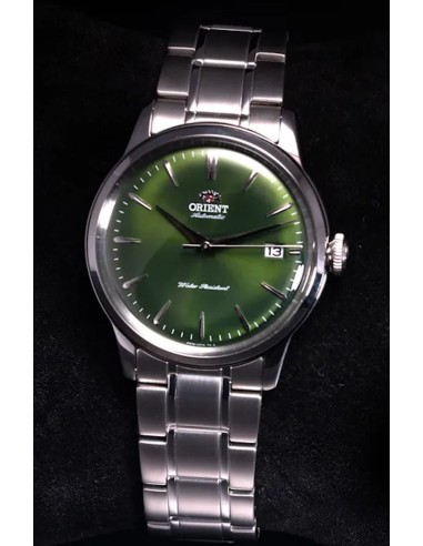 reloj automático hombre Orient Bambino Metal RA-AC0M09E 38.4mm 30m WR correa de acero Hand-Hacking (admite cuerda manual)