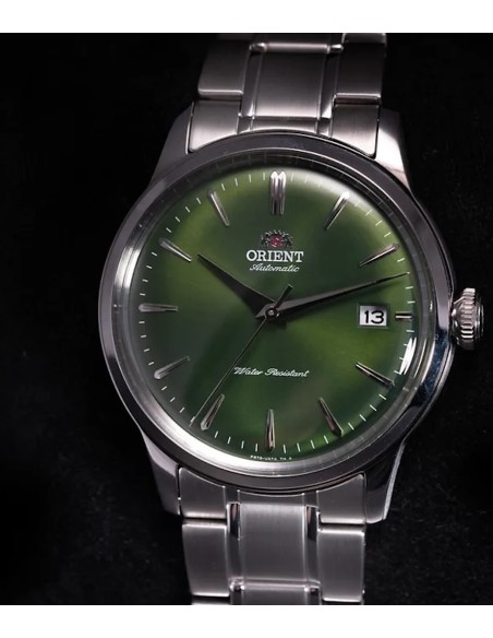 reloj automático hombre Orient Bambino Metal RA-AC0M09E 38.4mm 30m WR correa de acero Hand-Hacking (admite cuerda manual)