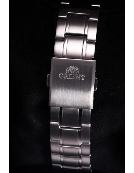 reloj automático hombre Orient Bambino Metal RA-AC0M09E 38.4mm 30m WR correa de acero Hand-Hacking (admite cuerda manual)