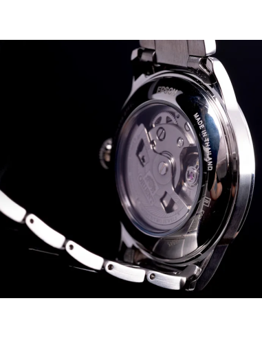 reloj automático hombre Orient Bambino Metal RA-AC0M09E 38.4mm 30m WR correa de acero Hand-Hacking (admite cuerda manual)