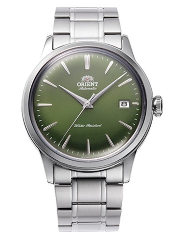 reloj automático hombre Orient Bambino Metal RA-AC0M09E 38.4mm 30m WR correa de acero Hand-Hacking (admite cuerda manual)