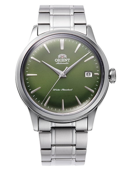 reloj automático hombre Orient Bambino Metal RA-AC0M09E 38.4mm 30m WR correa de acero Hand-Hacking (admite cuerda manual)