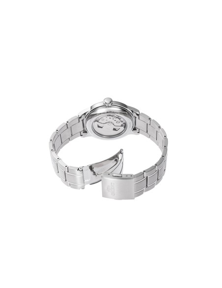 reloj automático hombre Orient Bambino Metal RA-AC0M09E 38.4mm 30m WR correa de acero Hand-Hacking (admite cuerda manual)