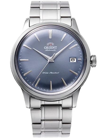 Reloj automático hombre Orient Bambino Metal  RA-AC0M10L 38.4mm 30m WR correa de acero Hand-Hacking (admite cuerda manual)