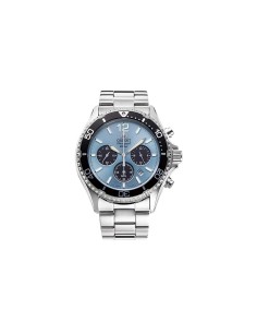 solar Orient Sports Chronograph Ice Blue Panda RA-TX0206L 42.8mm 200m WR cristal de zafiro