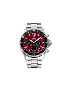 solar Orient Sports Chronograph Red Black Panda RA-TX0207R 42.8mm 200m WR cristal de zafiro