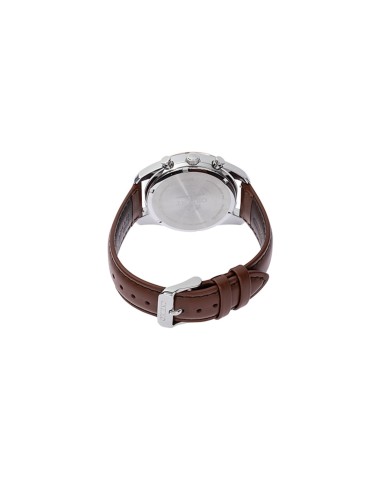 reloj cronógrafo solar hombre Orient Panda RA-TX0306S 40mm  50m WR cristal de zafiro correa de cuero