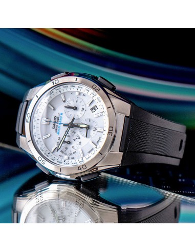 cronógrafo Solar radio-control hombre Casio Wave Ceptor  WVQ-M410-7 JDM 43.5mm 100m WR