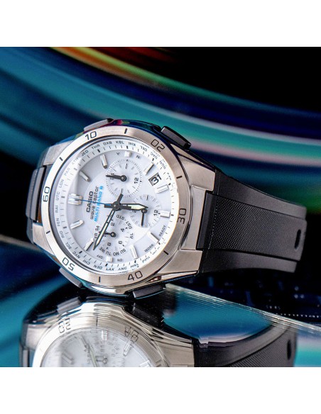 cronógrafo Solar radio-control hombre Casio Wave Ceptor  WVQ-M410-7 JDM 43.5mm 100m WR