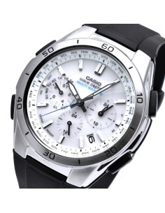 cronógrafo Solar radio-control hombre Casio Wave Ceptor  WVQ-M410-7 JDM 43.5mm 100m WR 2