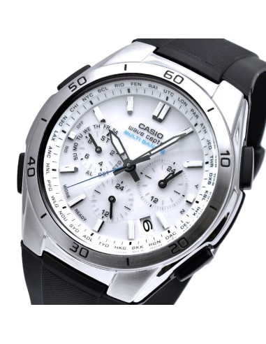 cronógrafo Solar radio-control hombre Casio Wave Ceptor  WVQ-M410-7 JDM 43.5mm 100m WR