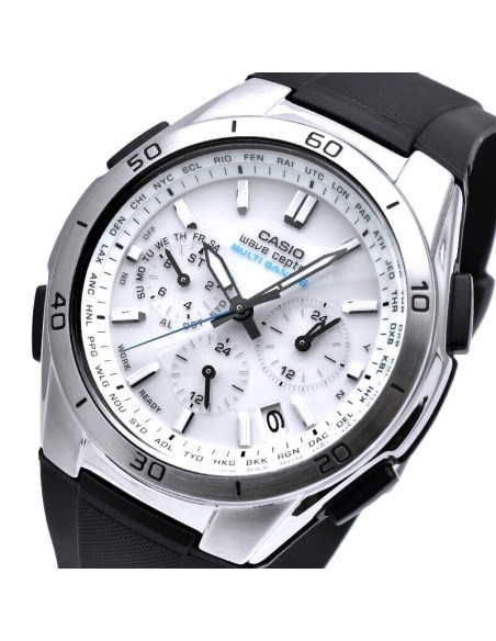 cronógrafo Solar radio-control hombre Casio Wave Ceptor  WVQ-M410-7A JDM 43.5mm 100m WR