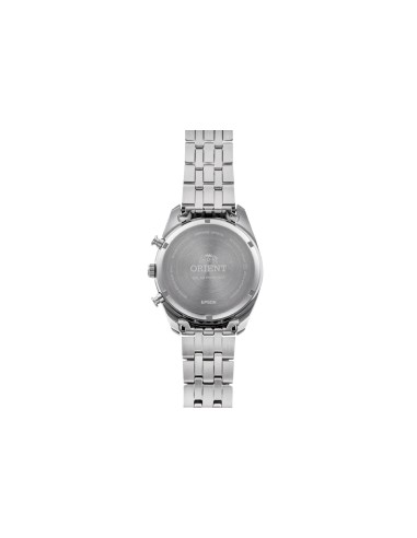 cronógrafo solar hombre Orient Deep Blue Panda RA-TX0303L 40mm 50m WR cristal de zafiro